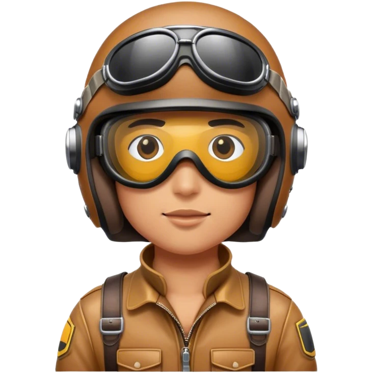 Copilot leather helmet googles emoji