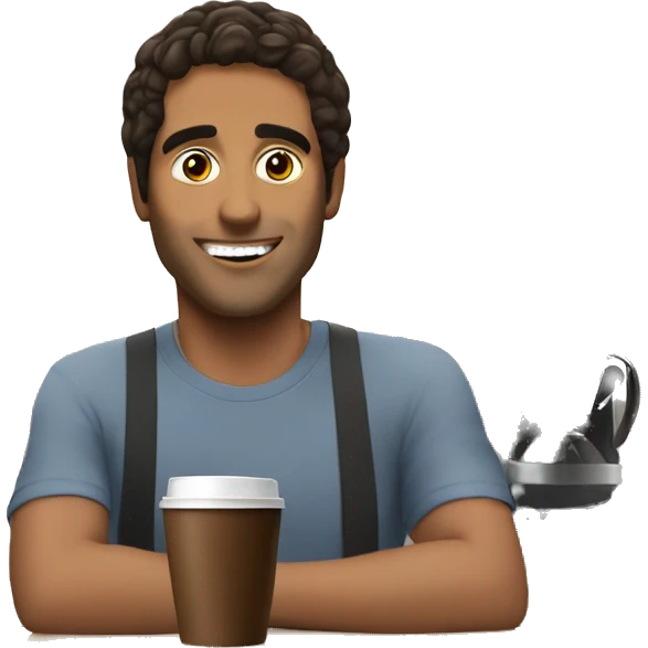 Coffe Shop mit kaka emoji