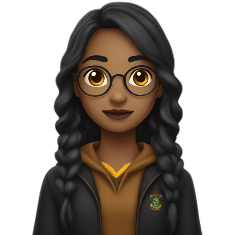 Girl in Harry Potter style emoji