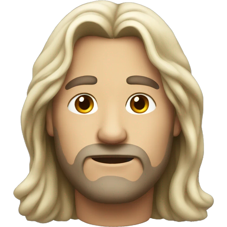 Man with long hair  emoji