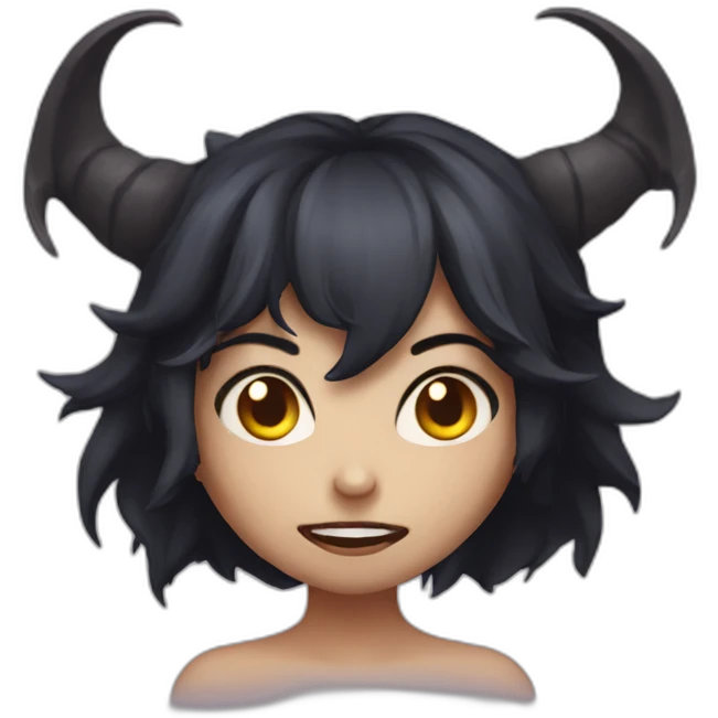 possesed girl demon emoji
