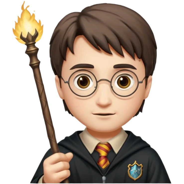 harry potter holding wand emoji