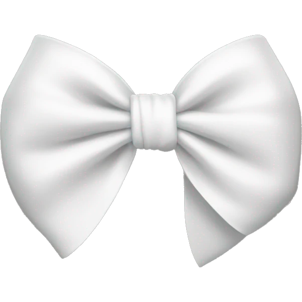 White bow emoji