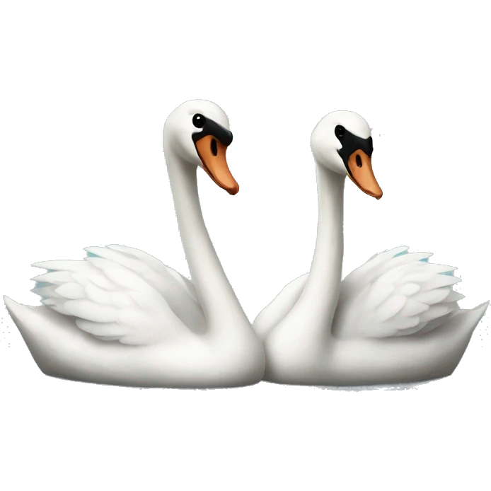 Swan couple emoji