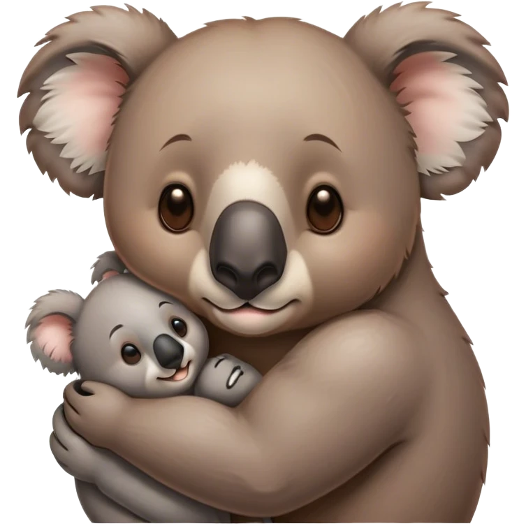 Bear koala making out emoji