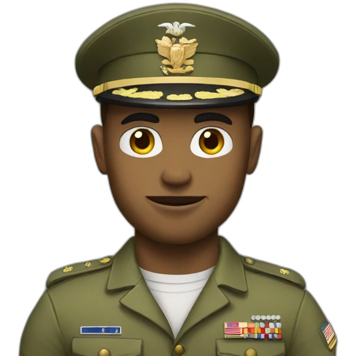 muscular military emoji