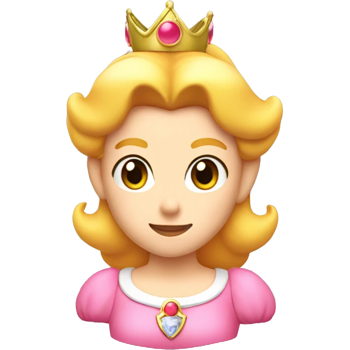 Princess peach head  emoji