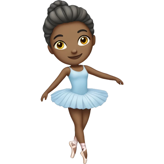 ballerina with pastel blue clothing emoji