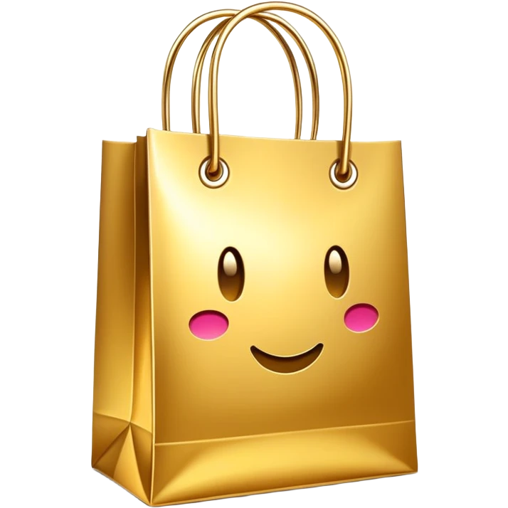 Gold shopping bag emoji