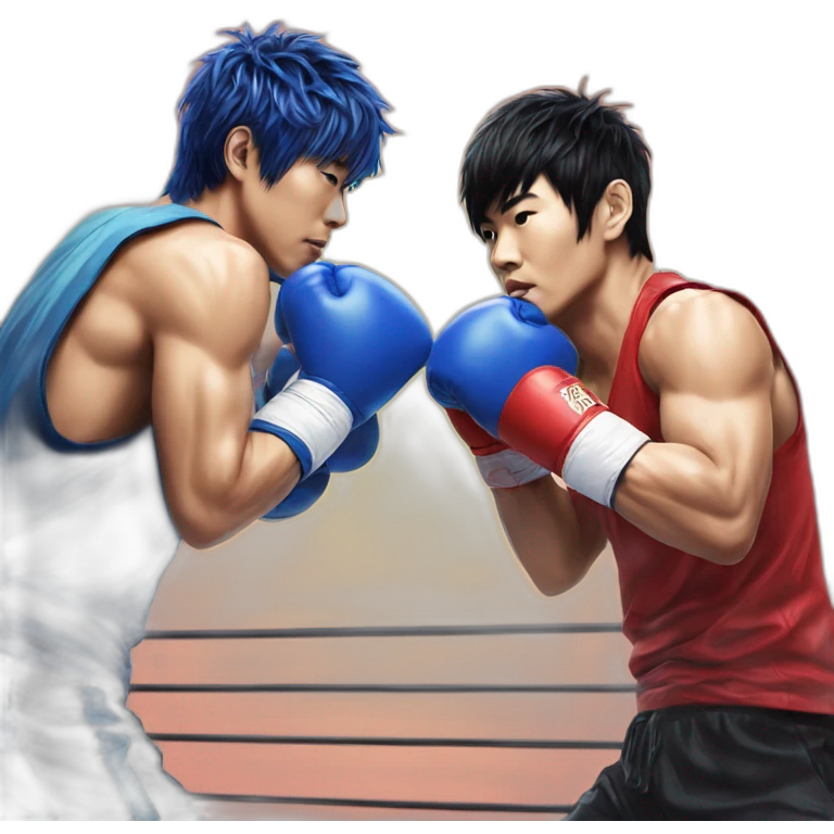Jay chou boxing with JJ Lin emoji