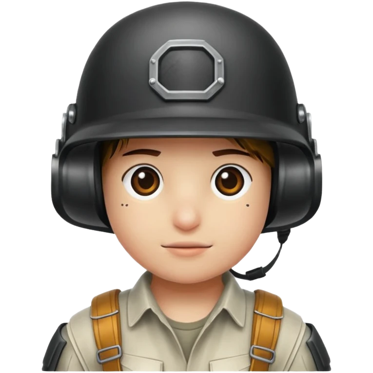 Üstünde (PUBG)yazan bir kask yap. emoji