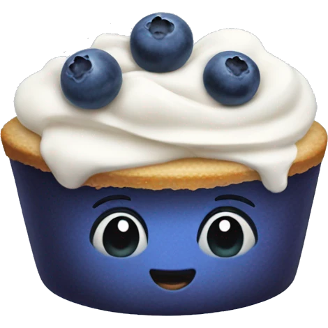 Blueberry dessert  emoji