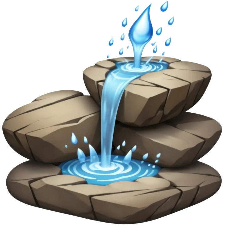 water pouring onto rocks and steaming emoji