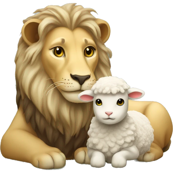lion and lamb emoji