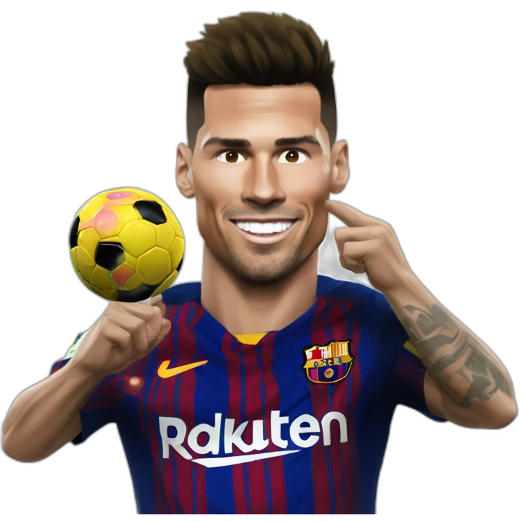 Ronaldo qui crache sur messi emoji
