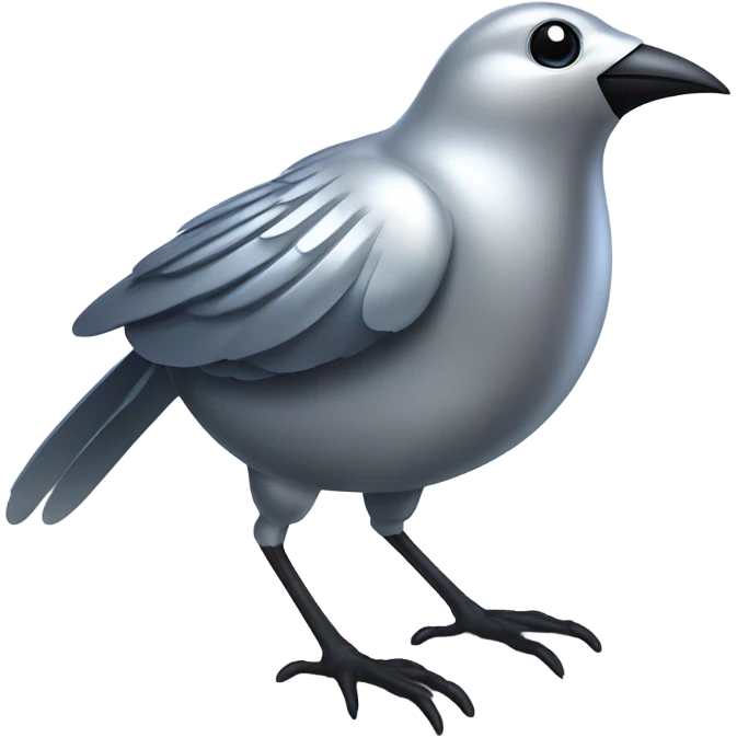 Silver from angry birds. emoji