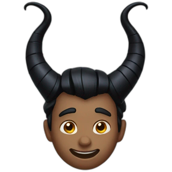 Maleficent horns emoji