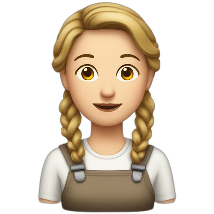 frau mit sichtbaren pfirsichen emoji
