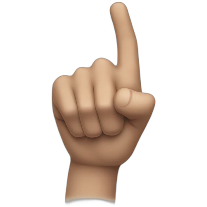 Index finger Pointing aggressively up emoji