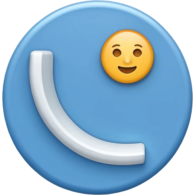 Right mark on blue circle  emoji