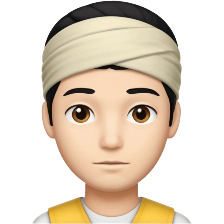 necesito una cara de un hombre con una vincha emoji