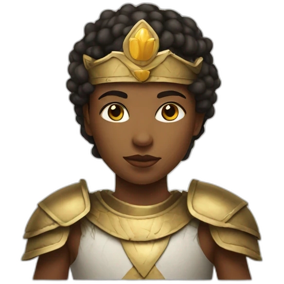 young warrior/queen emoji