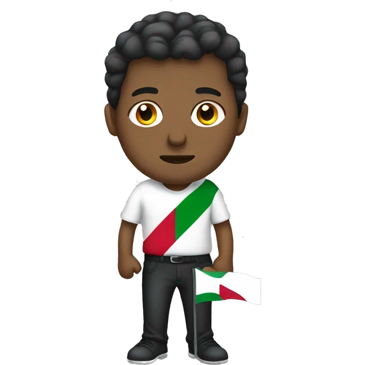 Guy with a Kuwaiti flag emoji