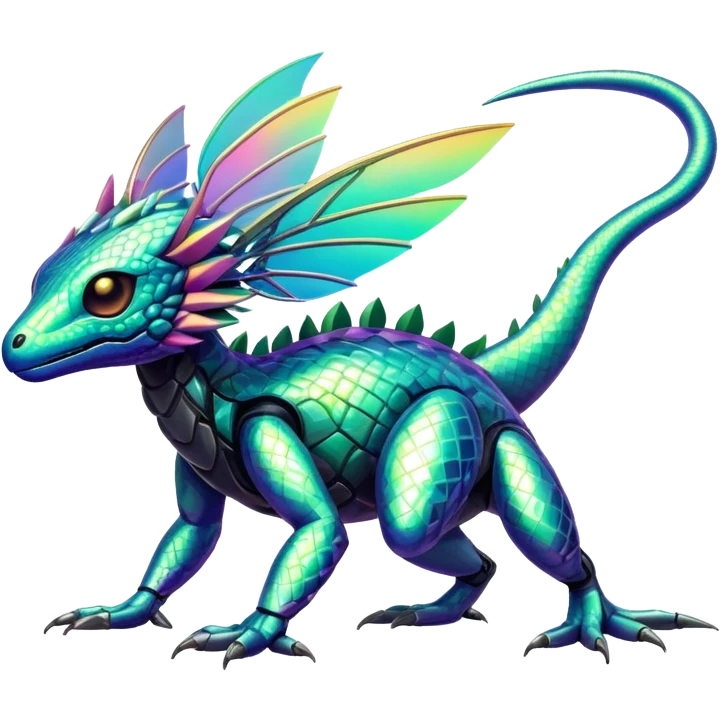  exotic tropical cyber-Fakémon-Vernid-creature emoji