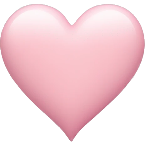 pastel pink heart emoji