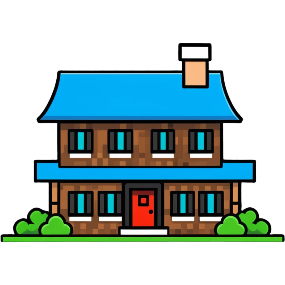 Minecraft house emoji