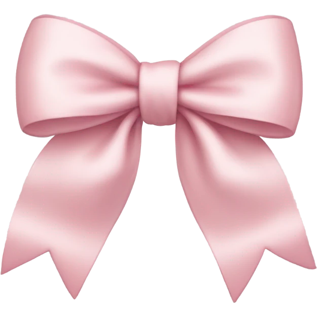 light pink bow emoji