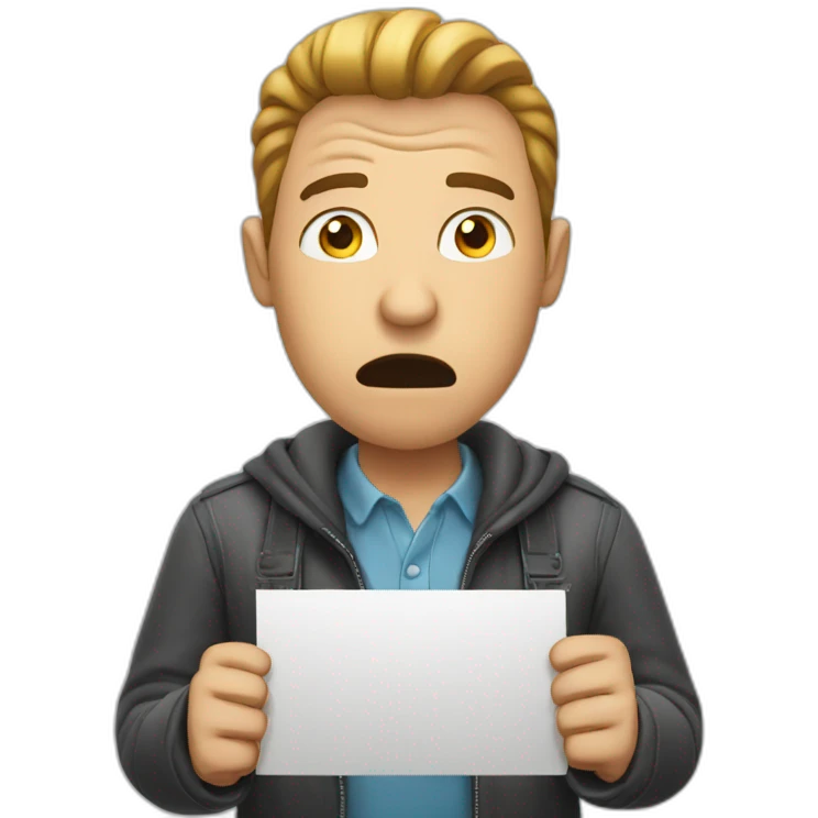 guy showing be quiet sign emoji