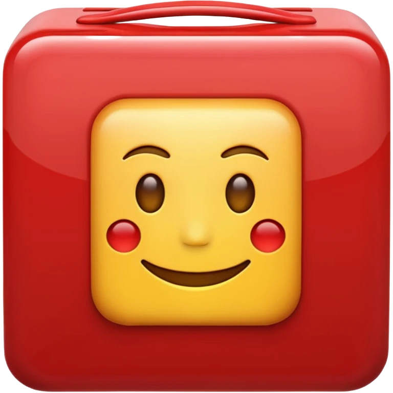 U boxed emoji in red emoji
