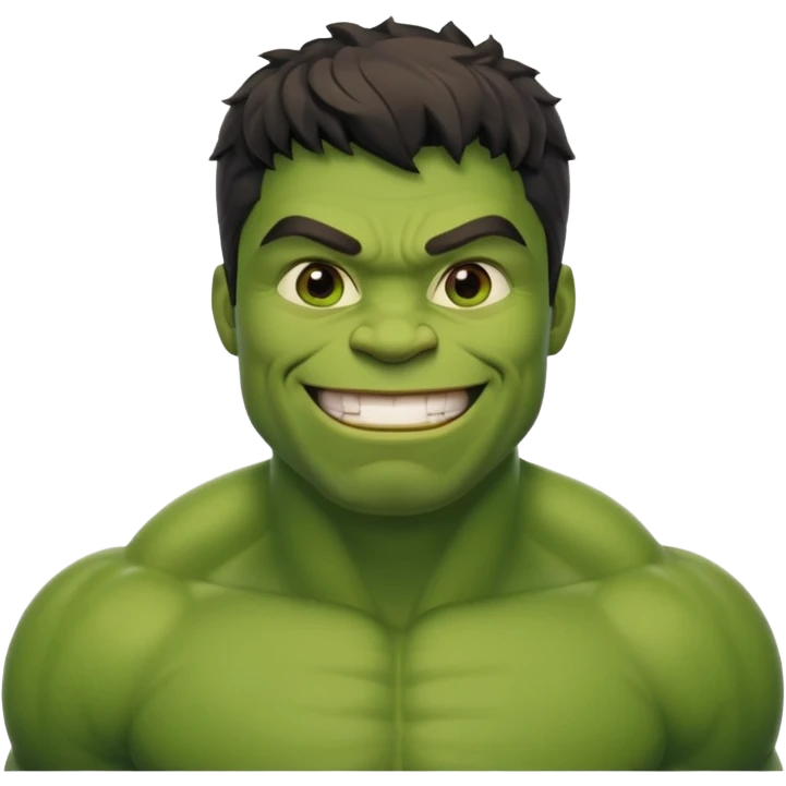 Cute hulk emoji