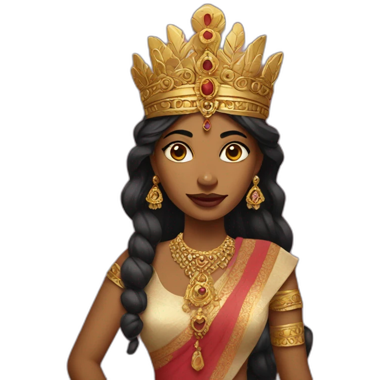 Indian queen emoji
