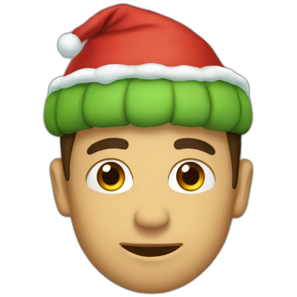 Sapo navideño emoji