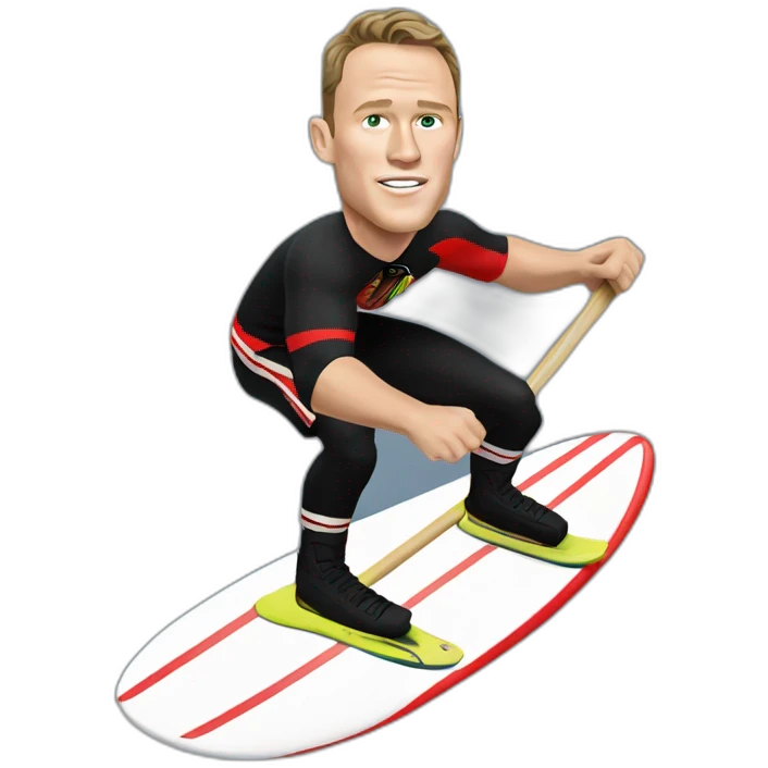 Jonathan Toews as surfer emoji