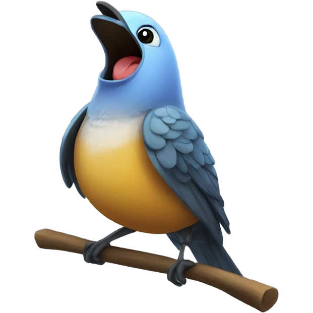 songbird singing emoji