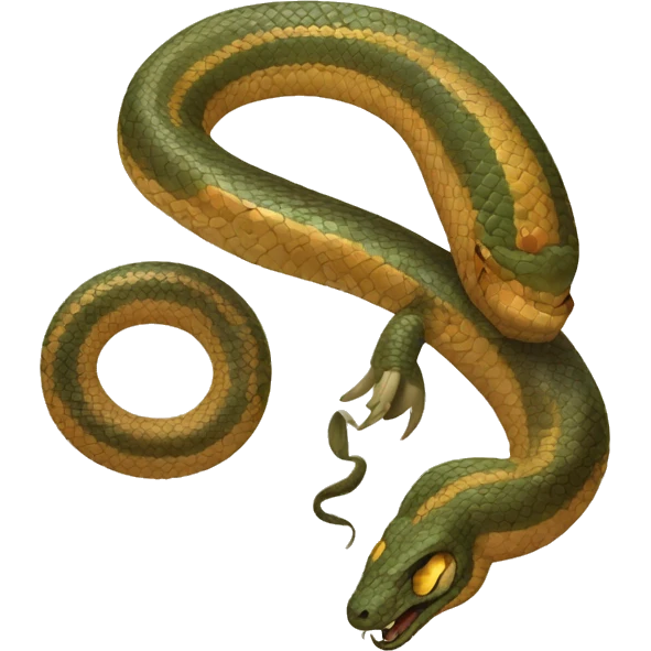 una serpiente emplumada asociado con el conocimiento de muchas culturas prehispanicas emoji
