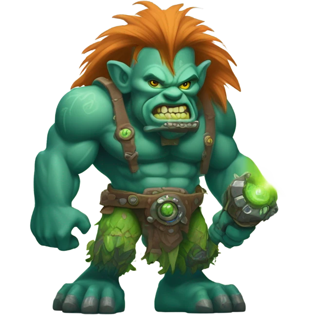 Troll holding a laser emoji