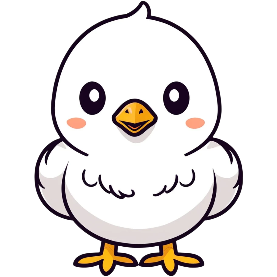 a yellow cute chick emoji
