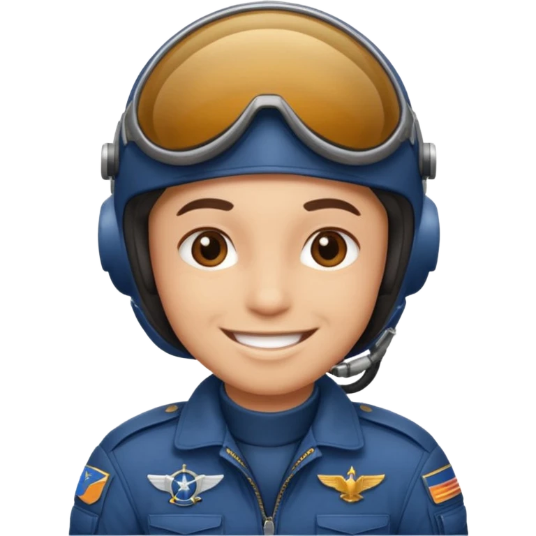 pilot smiling emoji