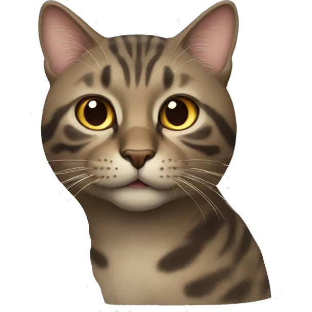 Bold cat emoji
