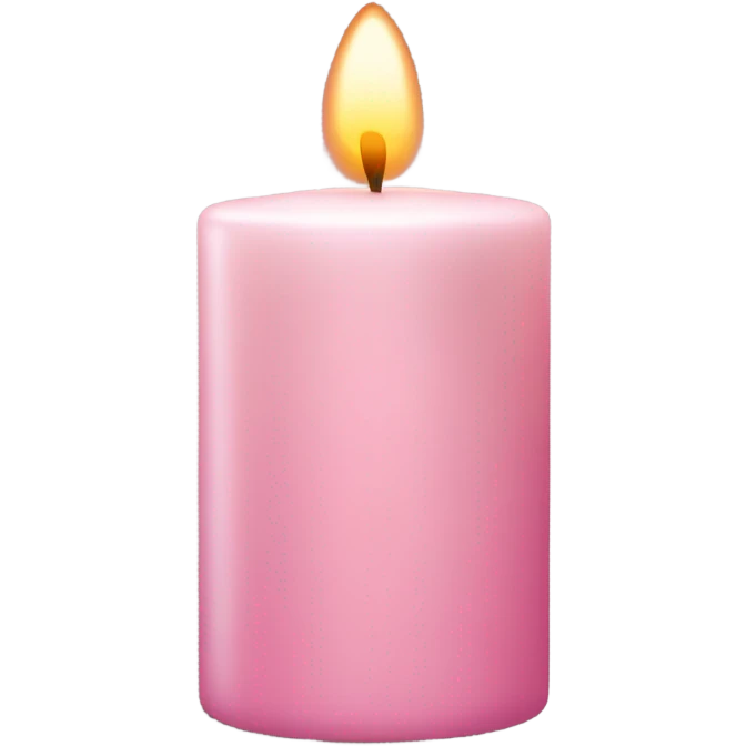 light pink candle emoji