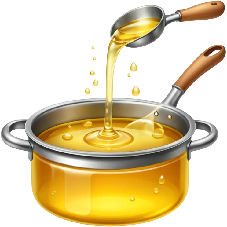 cooking oil boiling in pot emoji
