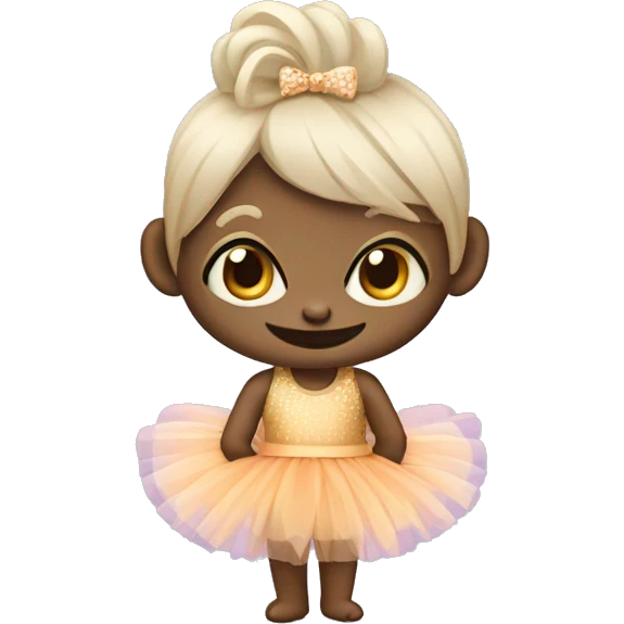 chipanzee with a tutu emoji