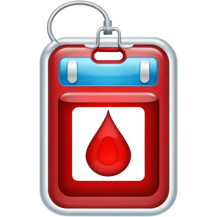 bolsa de sangue emoji
