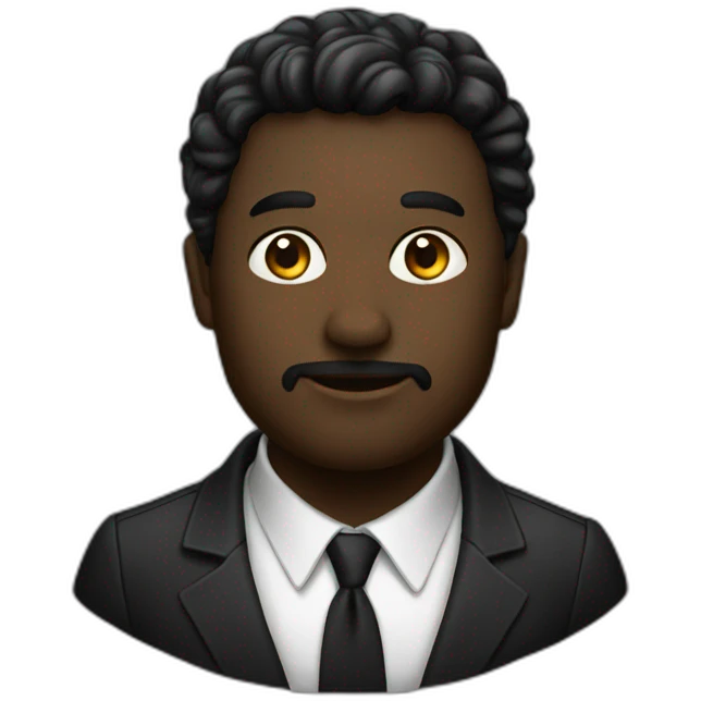 Un noir beau emoji
