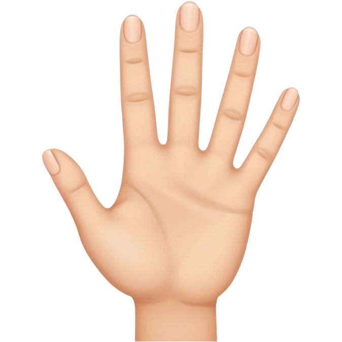 No put the THUMB away keep only 4 fingers  emoji