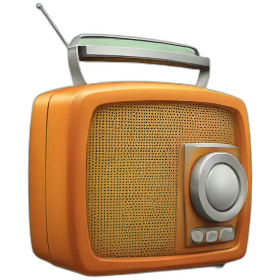 Retro Nickelodeon radio emoji